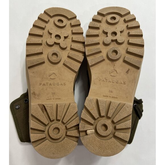 Pataugas Original Vert Militaire Boots in Green - Picture 8 of 8